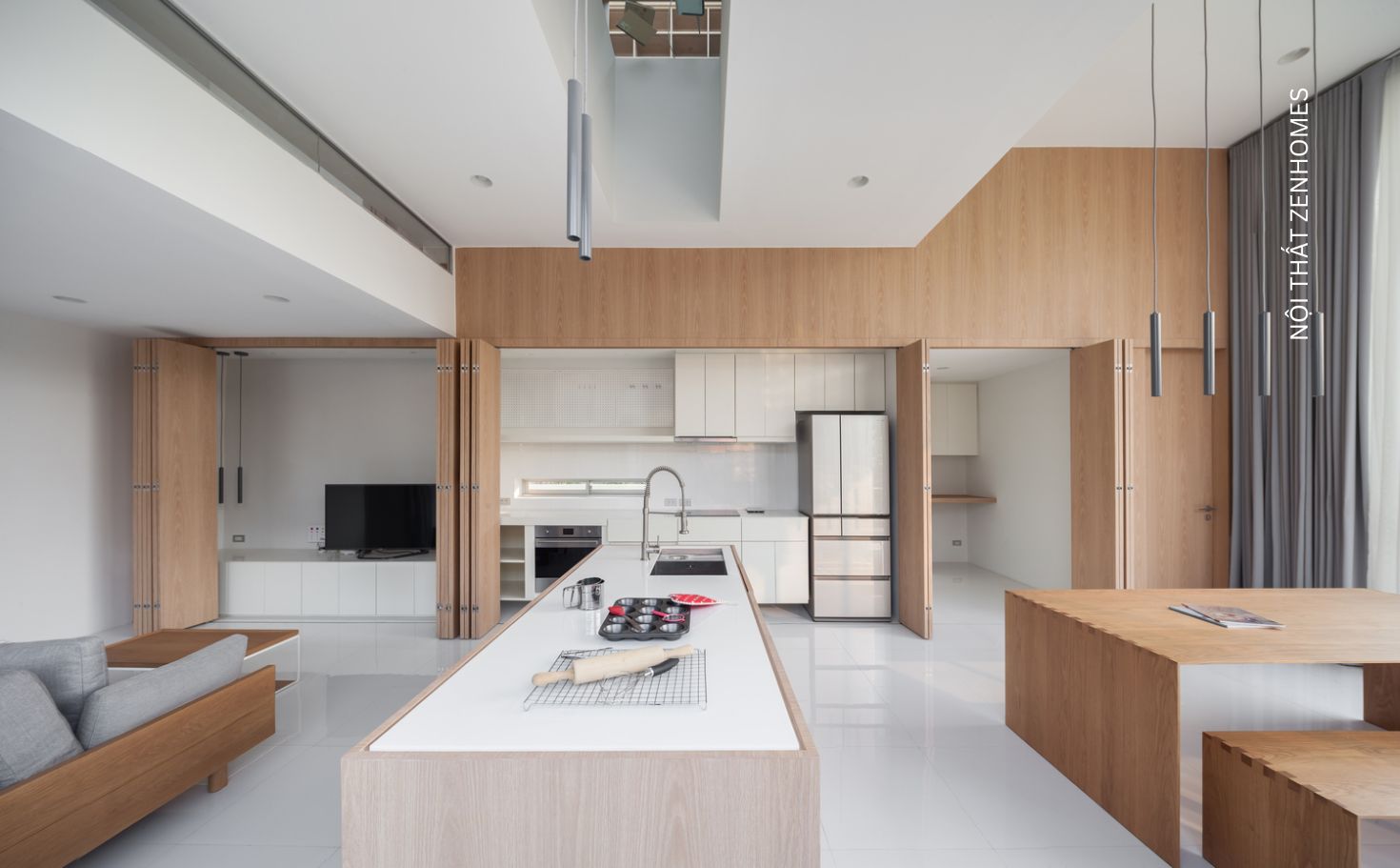 thiết kế phòng bếp đẹp đơn giản​