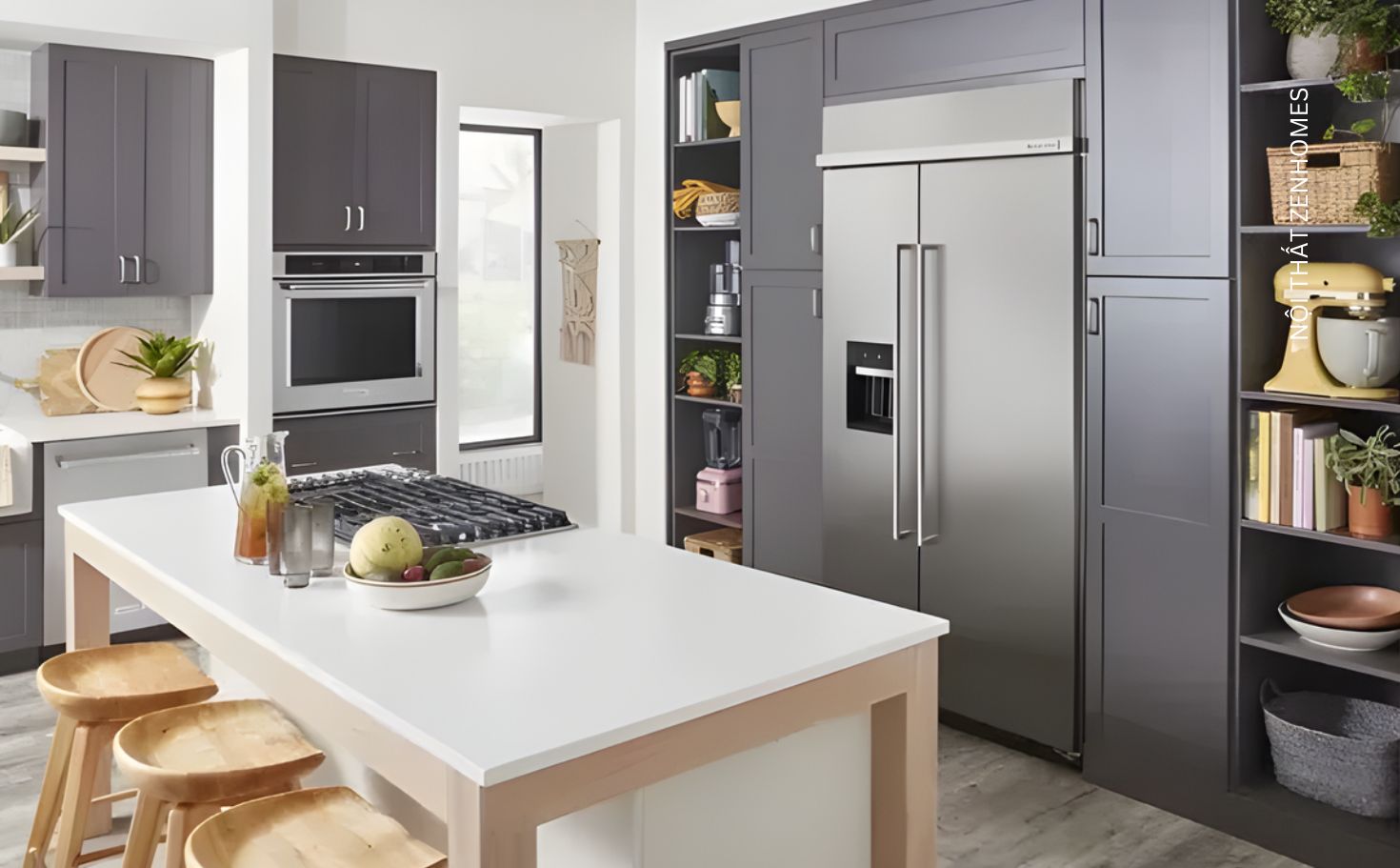 thiết kế phòng bếp đẹp đơn giản​