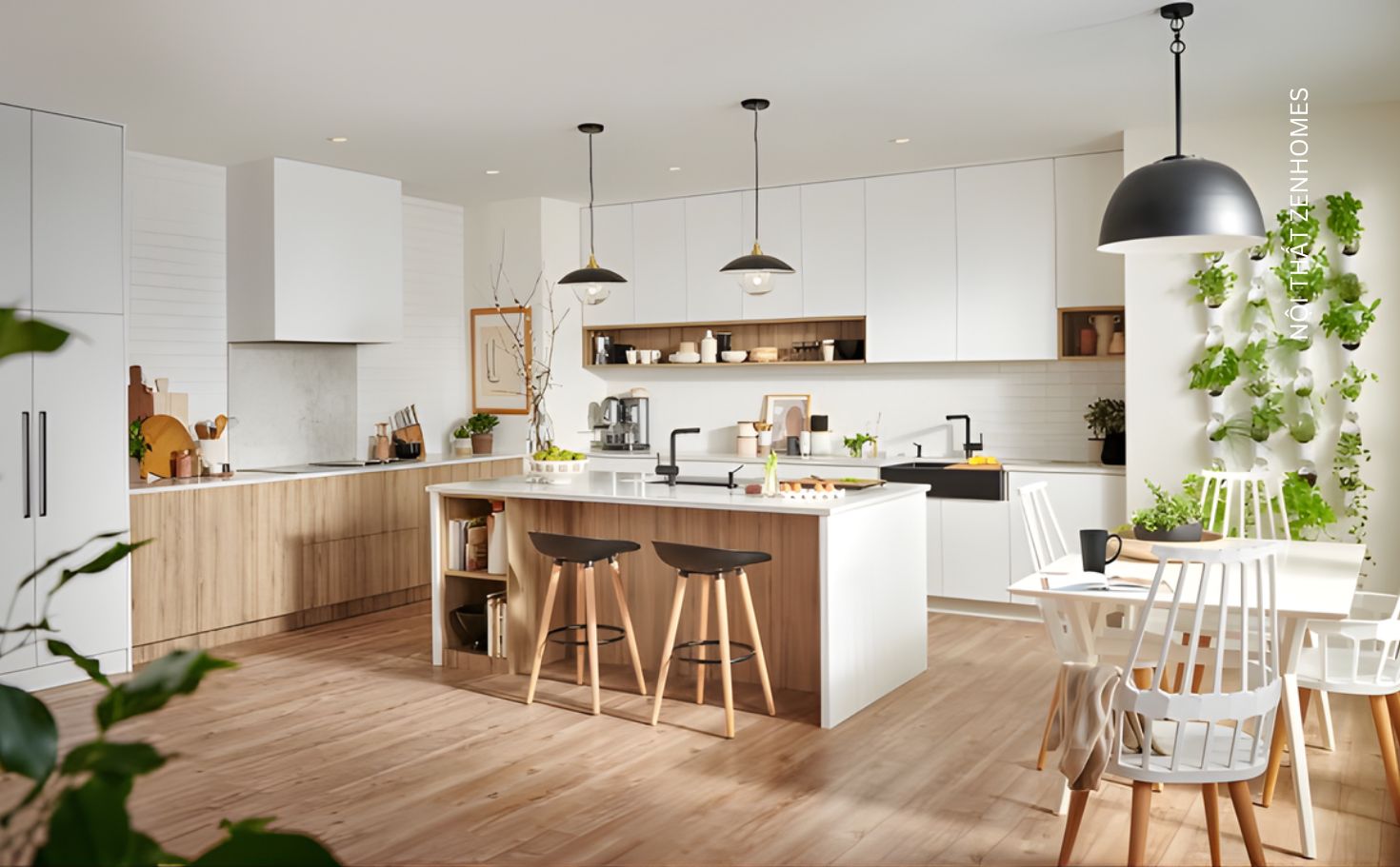 thiết kế phòng bếp đẹp đơn giản​