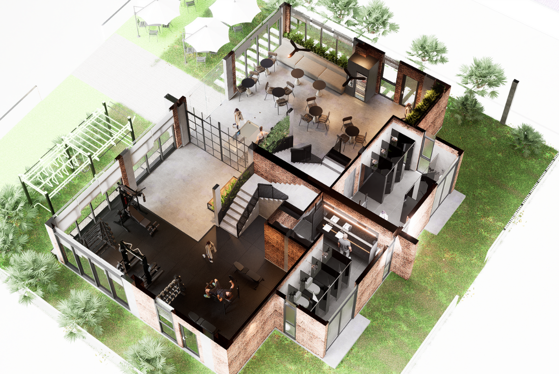 Thiết kế phòng gym Long Thành Riverside