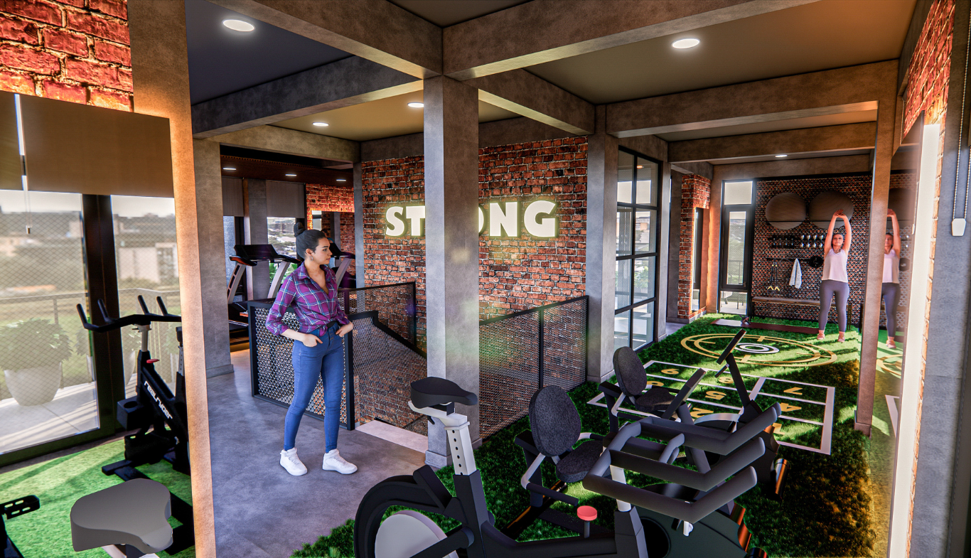 Thiết kế phòng gym Long Thành Riverside