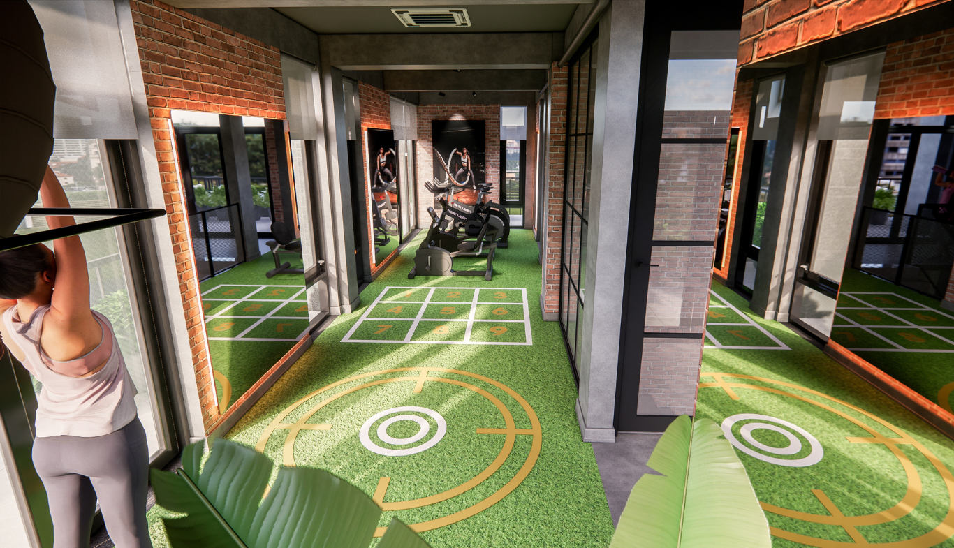 Thiết kế phòng gym Long Thành Riverside