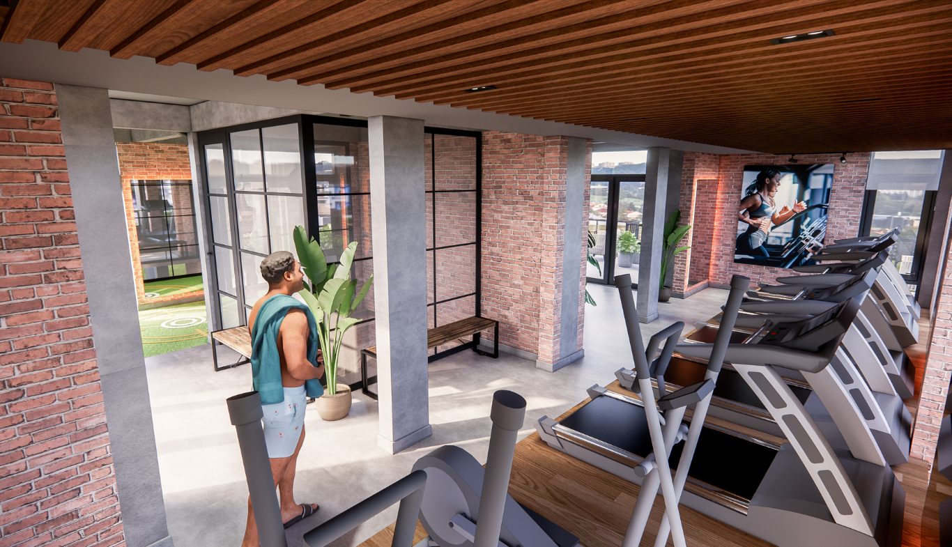 Thiết kế phòng gym Long Thành Riverside