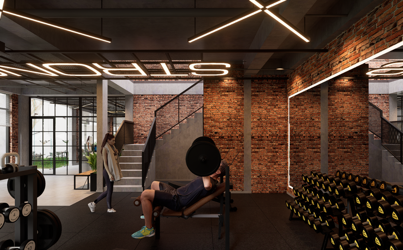 Thiết kế phòng gym Long Thành Riverside