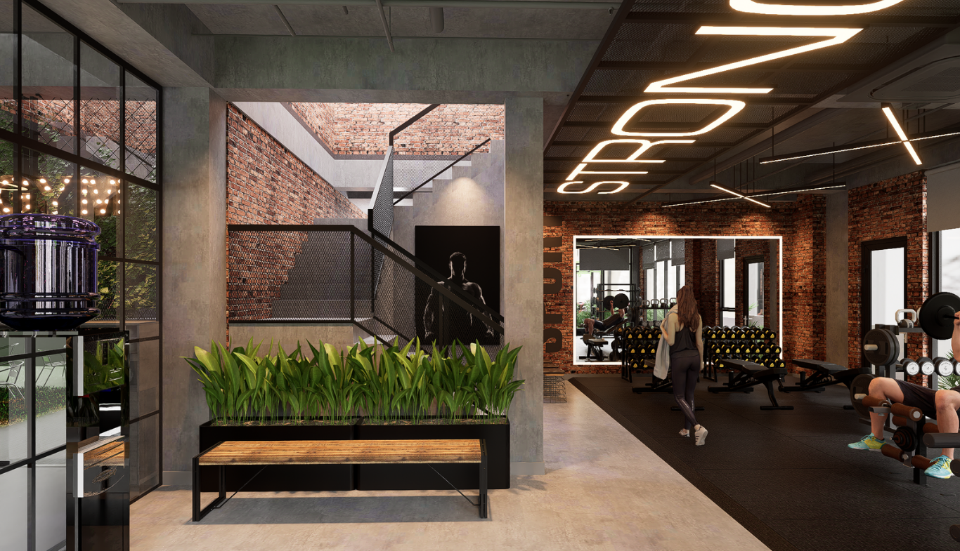 Thiết kế phòng gym Long Thành Riverside