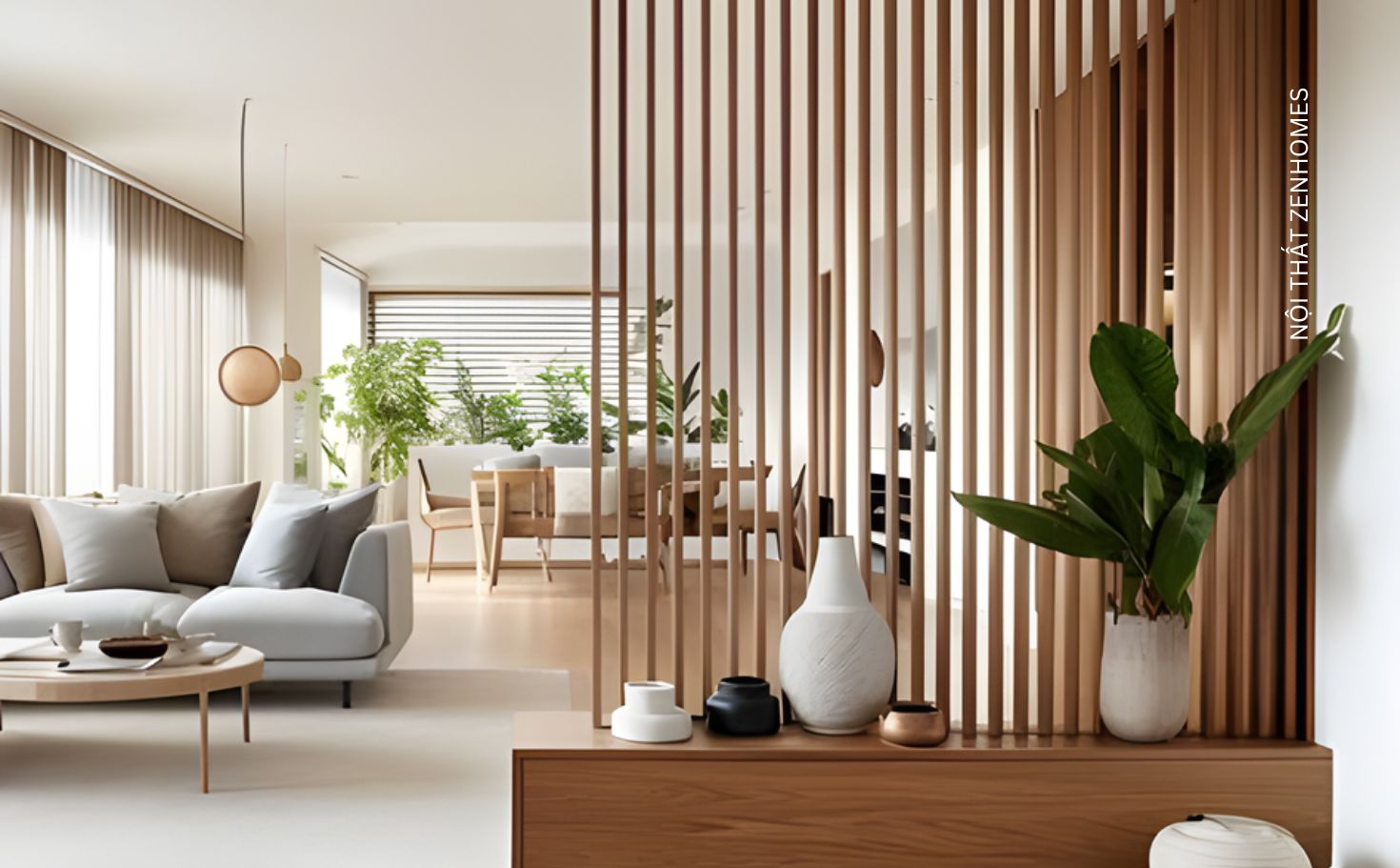 Vách ngăn gỗ công nghiệp