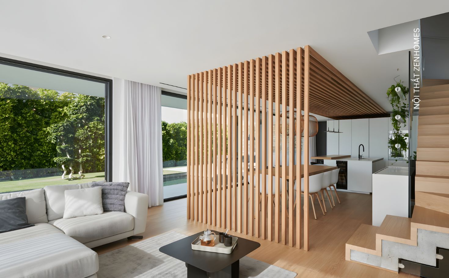 Vách ngăn gỗ công nghiệp