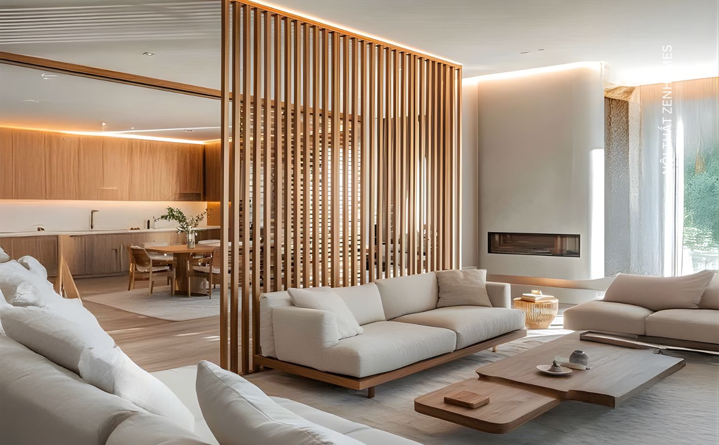 Vách ngăn gỗ công nghiệp