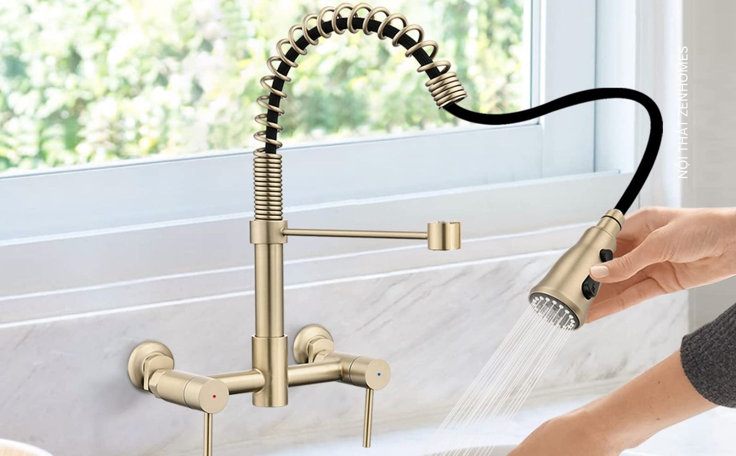 Vòi rửa âm tường