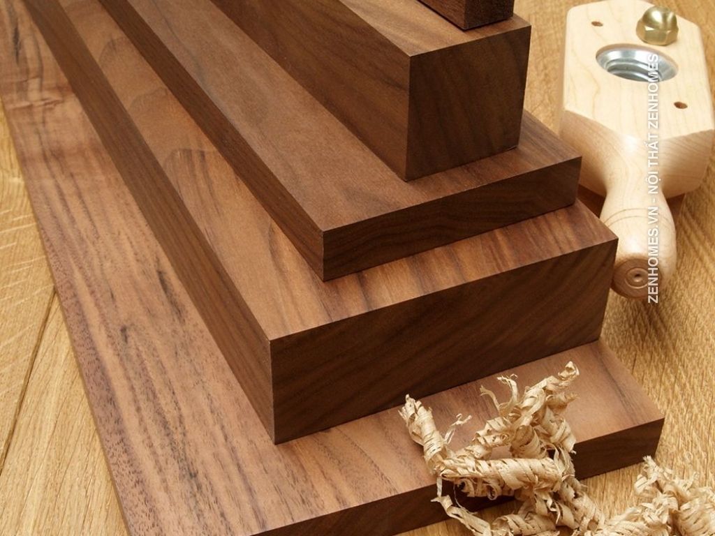 xưởng mộc - gỗ walnut gỗ óc chó