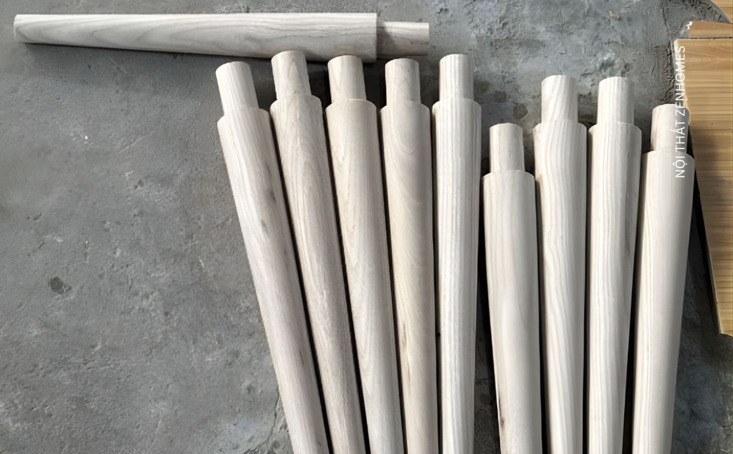 Xưởng tiện gỗ - Chân gỗ tiện